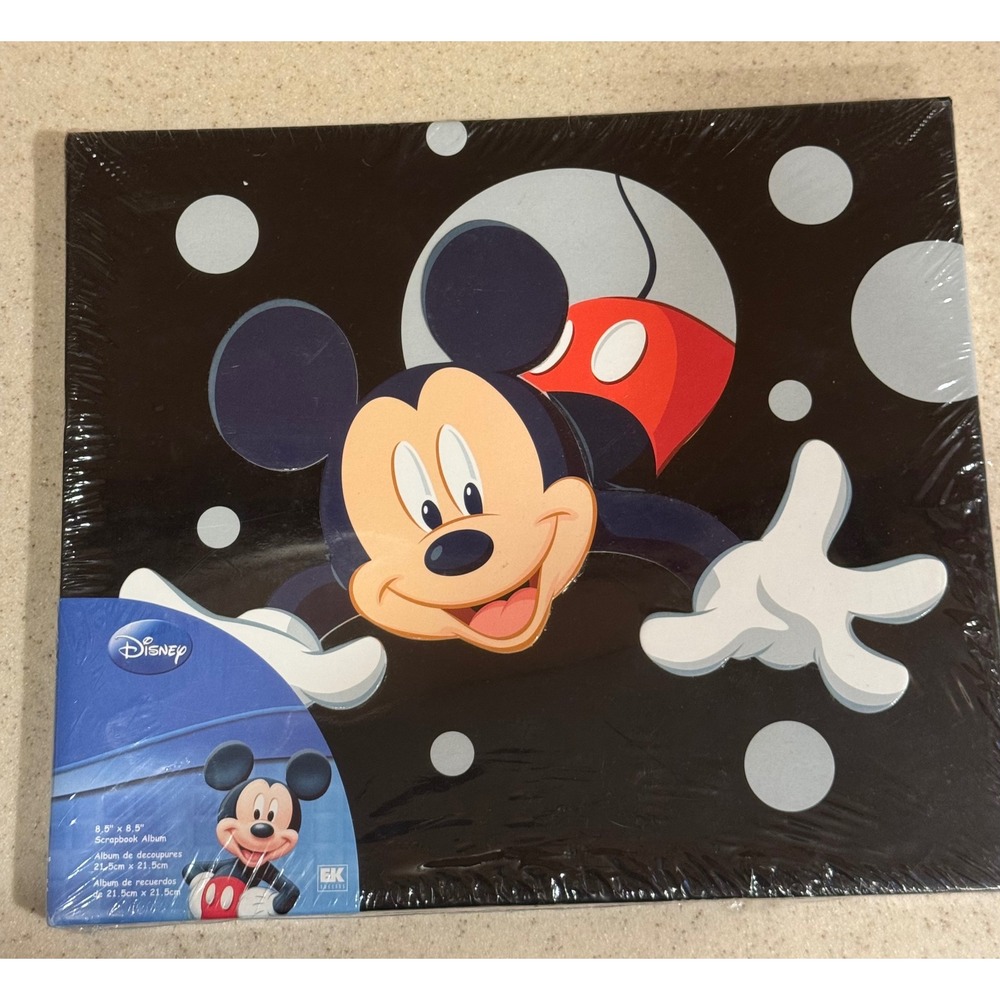 Disney Mickey Mouse Scrapbook Album 8.5x8.5 New